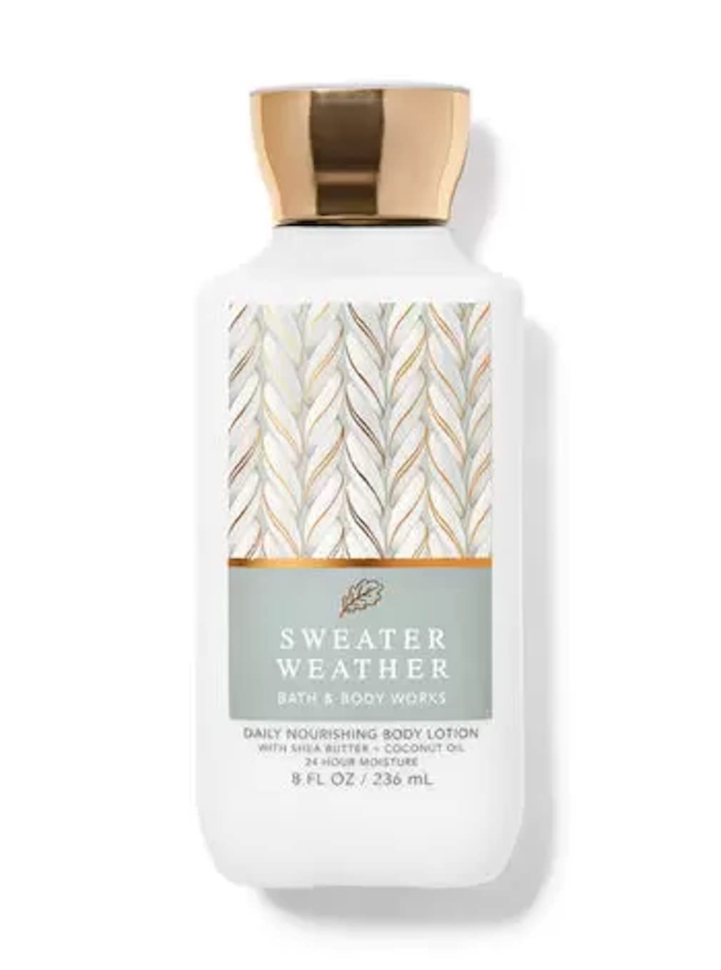 Lotion corporelle Bath & Body Works Sweater Weather pour hydratation durable et parfum réconfortant.