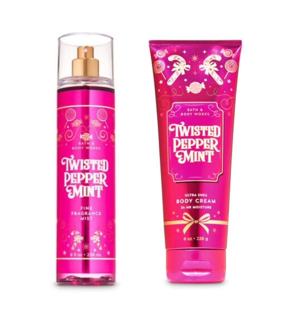 Bath & Body Works Twisted Peppermint crème Ultra Shea, hydratation profonde pour la peau.