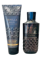 Bath & Body Works Vanilla Noir — bouteille versement, parfum captivant et hydratation.