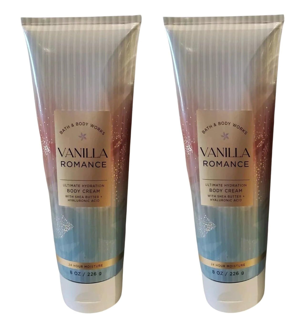 Bath & Body Works Vanilla Romance crème pour le corps : texture crémeuse et hydratation pour la peau.