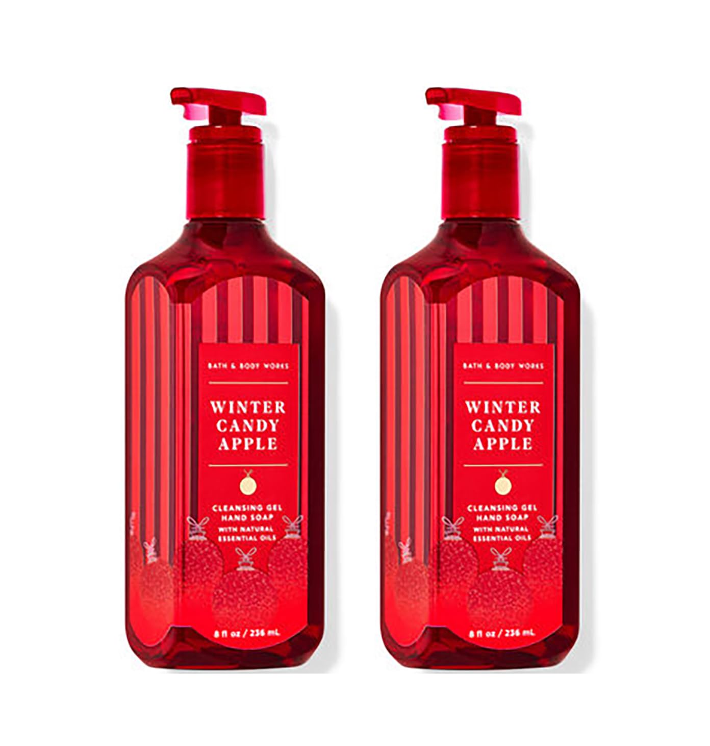 Bath & Body Works Winter Candy Apple hand soap two-pack bottle with rich foam
