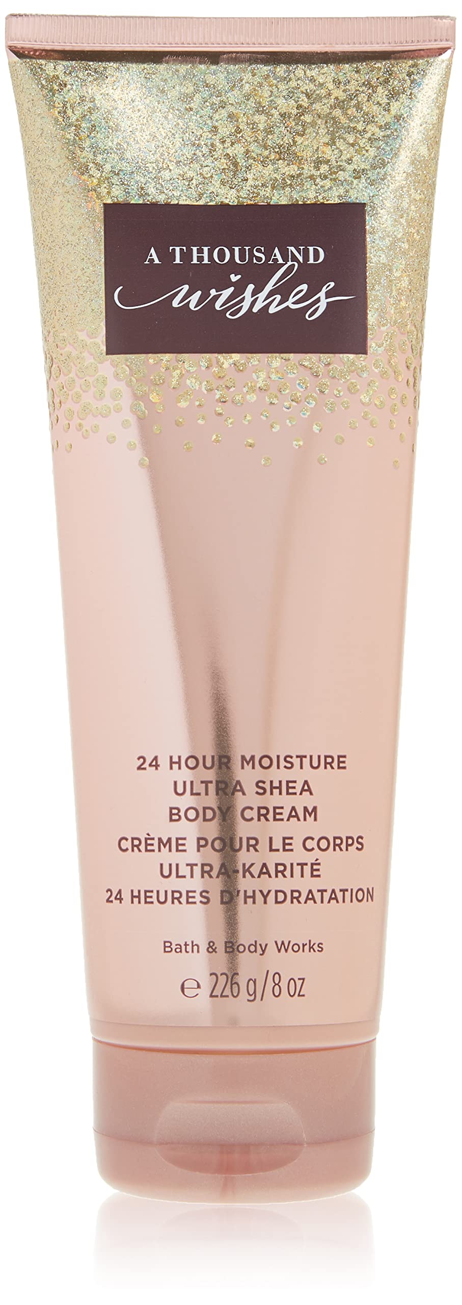 Crème pour le corps Bath & Body Works A Thousand Wishes, bouteille élégante pour hydratation riche