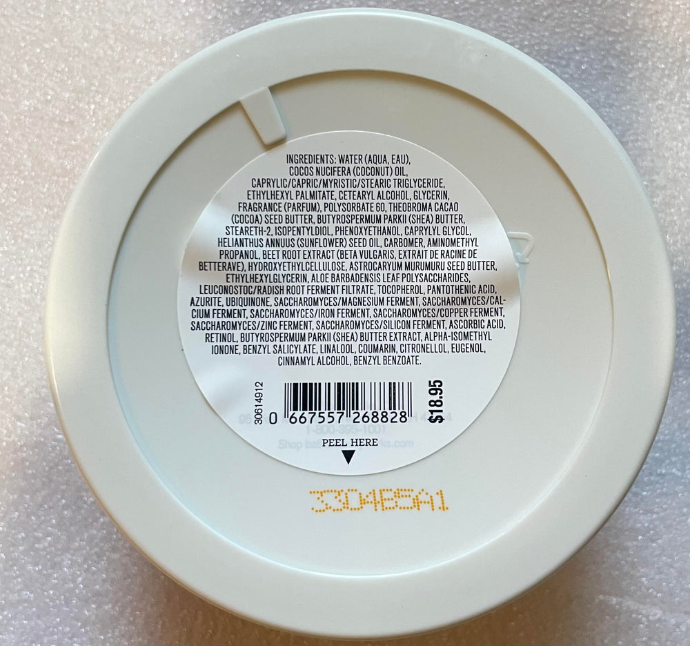 Bath & Body Works Beurre Ultra Shea – Texture absorption rapide pour peau sèche et sa douceur.