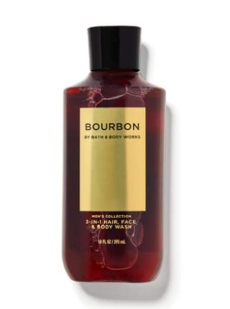 Douche 2-en-1 Bourbon Bath & Body Works pour cheveux et corps.