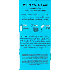 Bath & Body Works Bouteille Thé Blanc Sauge – présentation nette et expérience sensorielle durable.