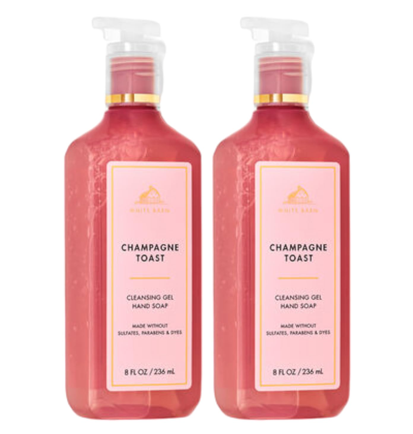 Bath & Body Works Champagne Toast cleansing gel hand soap with rich foam