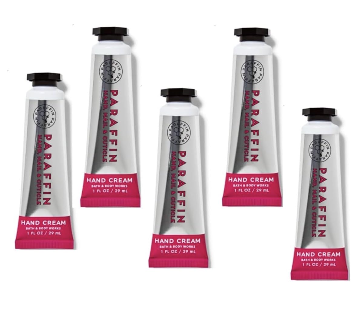 Bath & Body Works crème mains paraffin en tube de 29 ml, hydratation ciblée et absorption rapide.