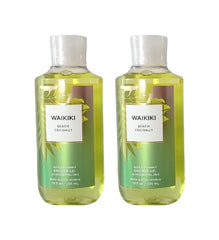 Gel douche Bath & Body Works Waikiki Beach Coconut, mousse riche pour peau douce et parfumée.