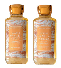 Flacon design variable Bath & Body Works, Gel Douche Vanille Chaude, idéal pour une douche luxueuse.