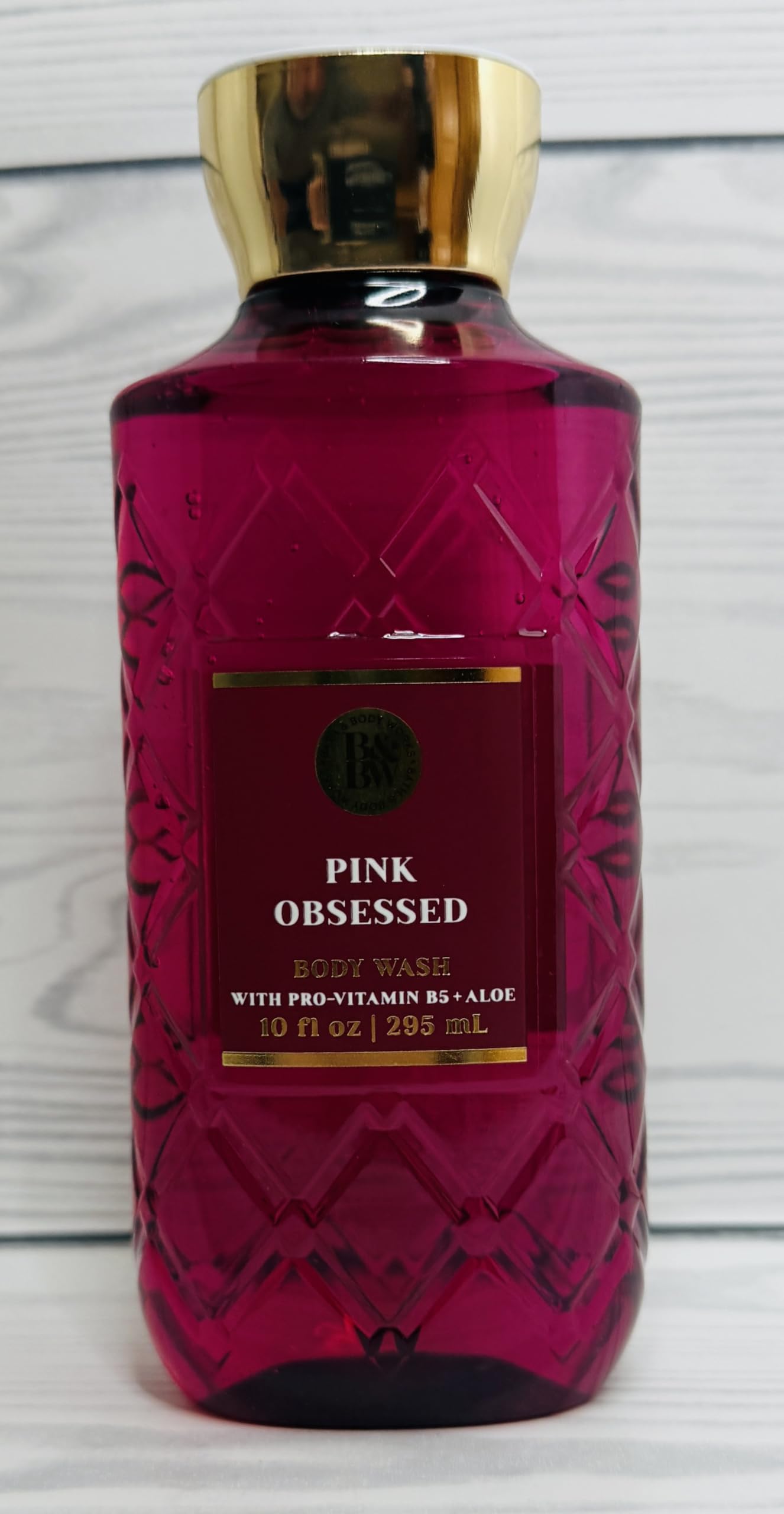 Bath & Body Works Pink Obsessed - étiquette et emballage, parfum floral vanillé.