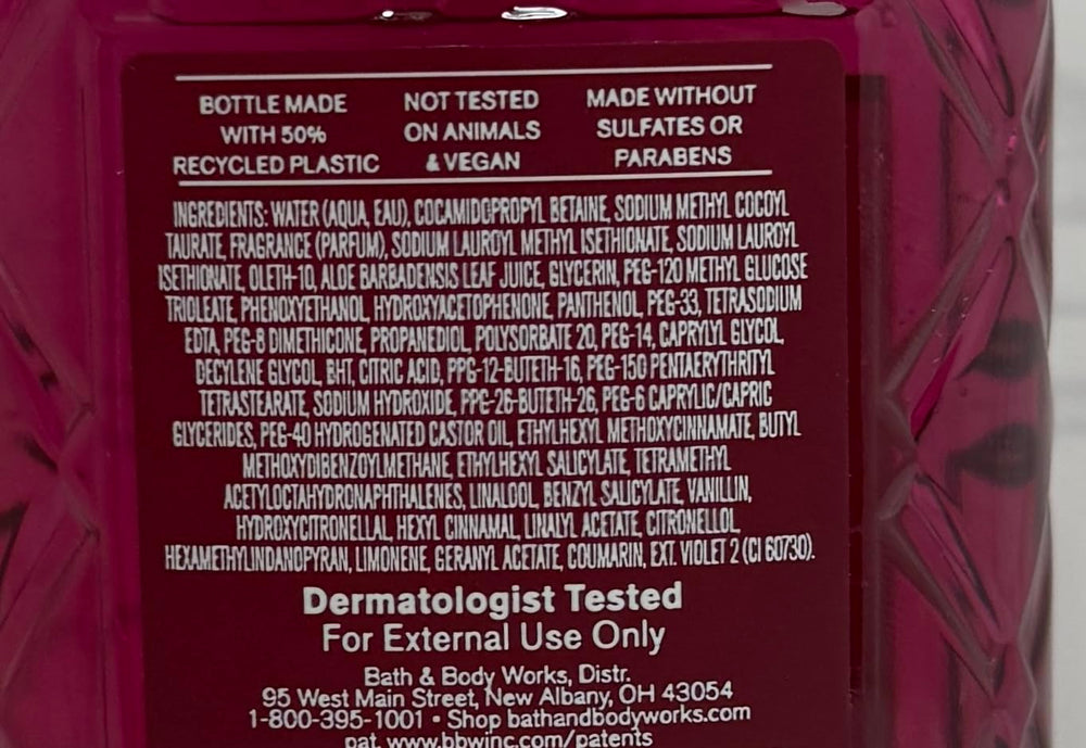 Bath & Body Works Pink Obsessed - mousse douche onctueuse, moment rituel apaisant.