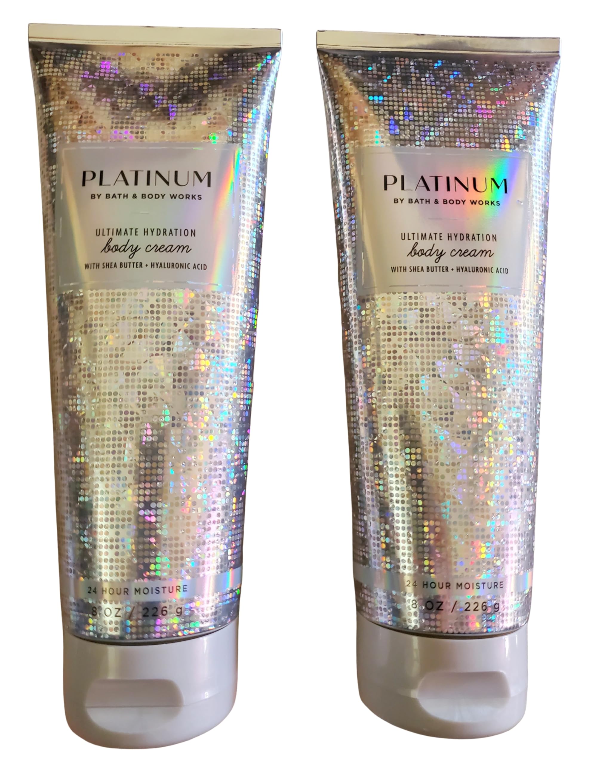 Bath & Body Works Platinum Hydratation : emballage du pack 2 prêt à offrir.