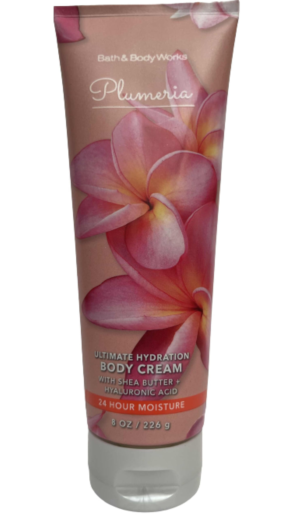 Crème corporelle Plumeria Pleasures de Bath & Body Works, hydratation durable et parfum floral