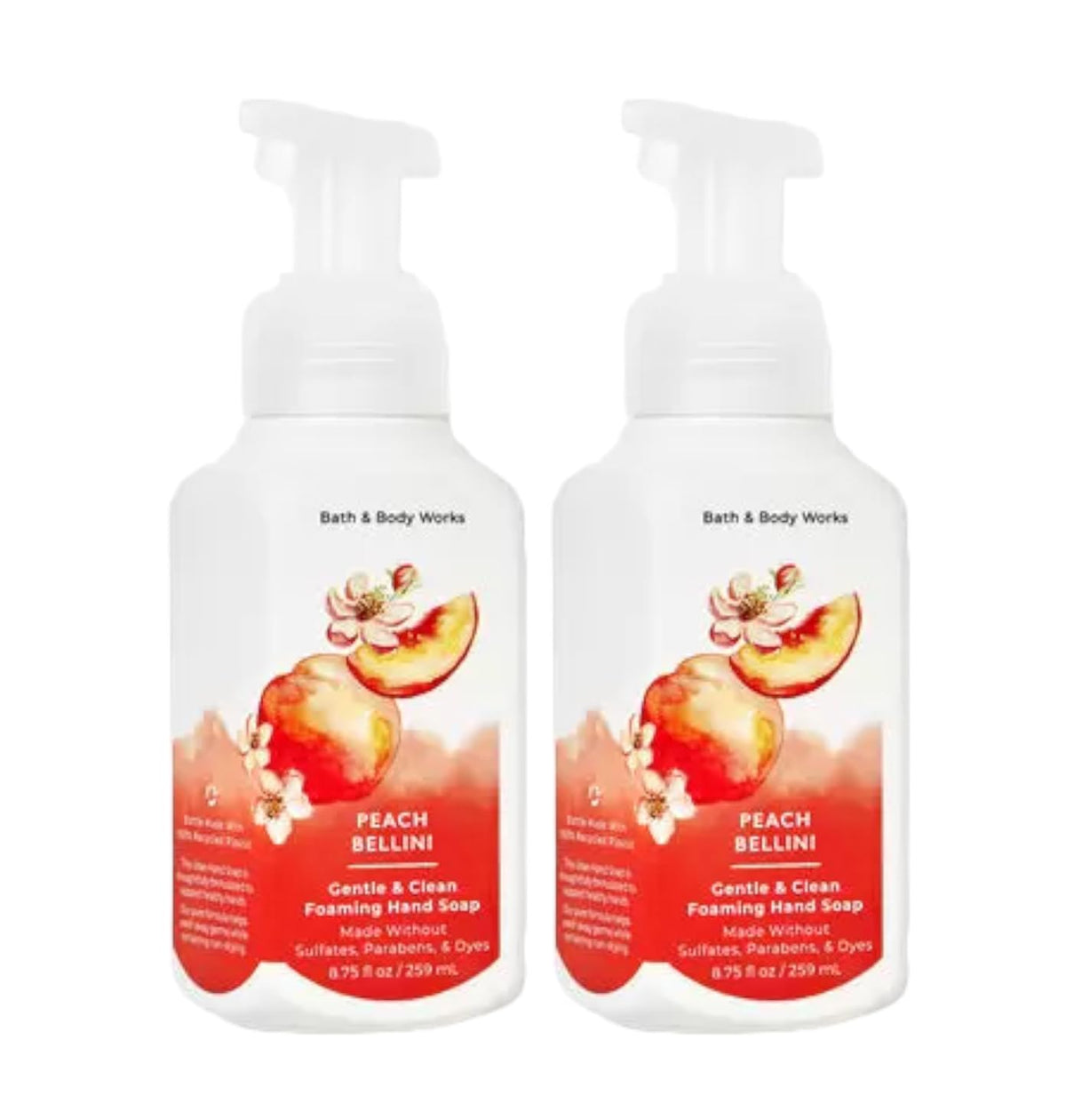 Bath & Body Works savon-mains-moussant-doux Peach Bellini pour douceur et propreté.
