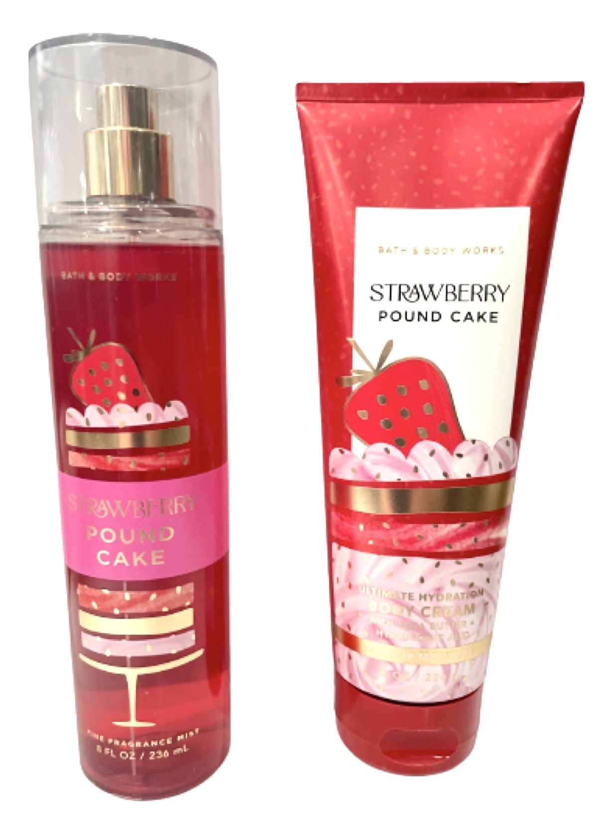Bath & Body Works Strawberry Pound Cake brume parfumee legere pour une fraicheur durable