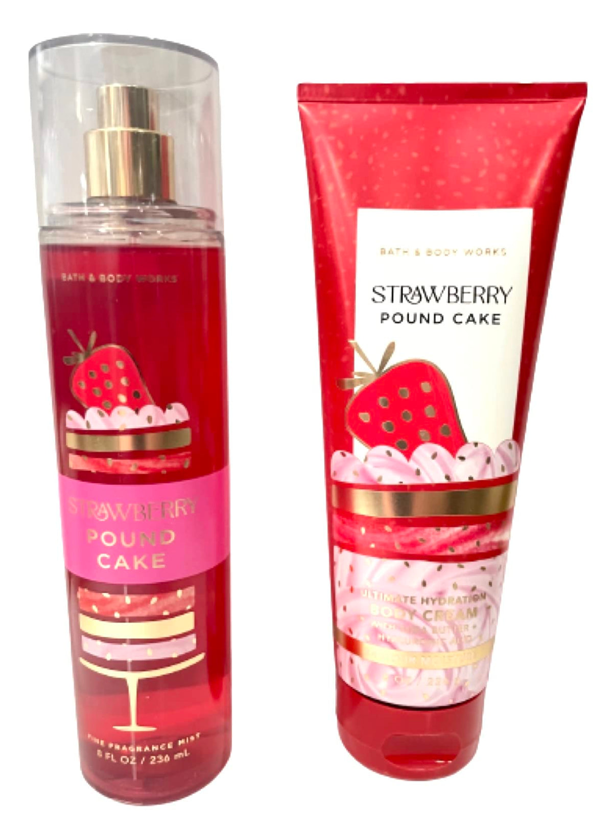 Bath & Body Works Strawberry Pound Cake brume parfumee legere pour une fraicheur durable