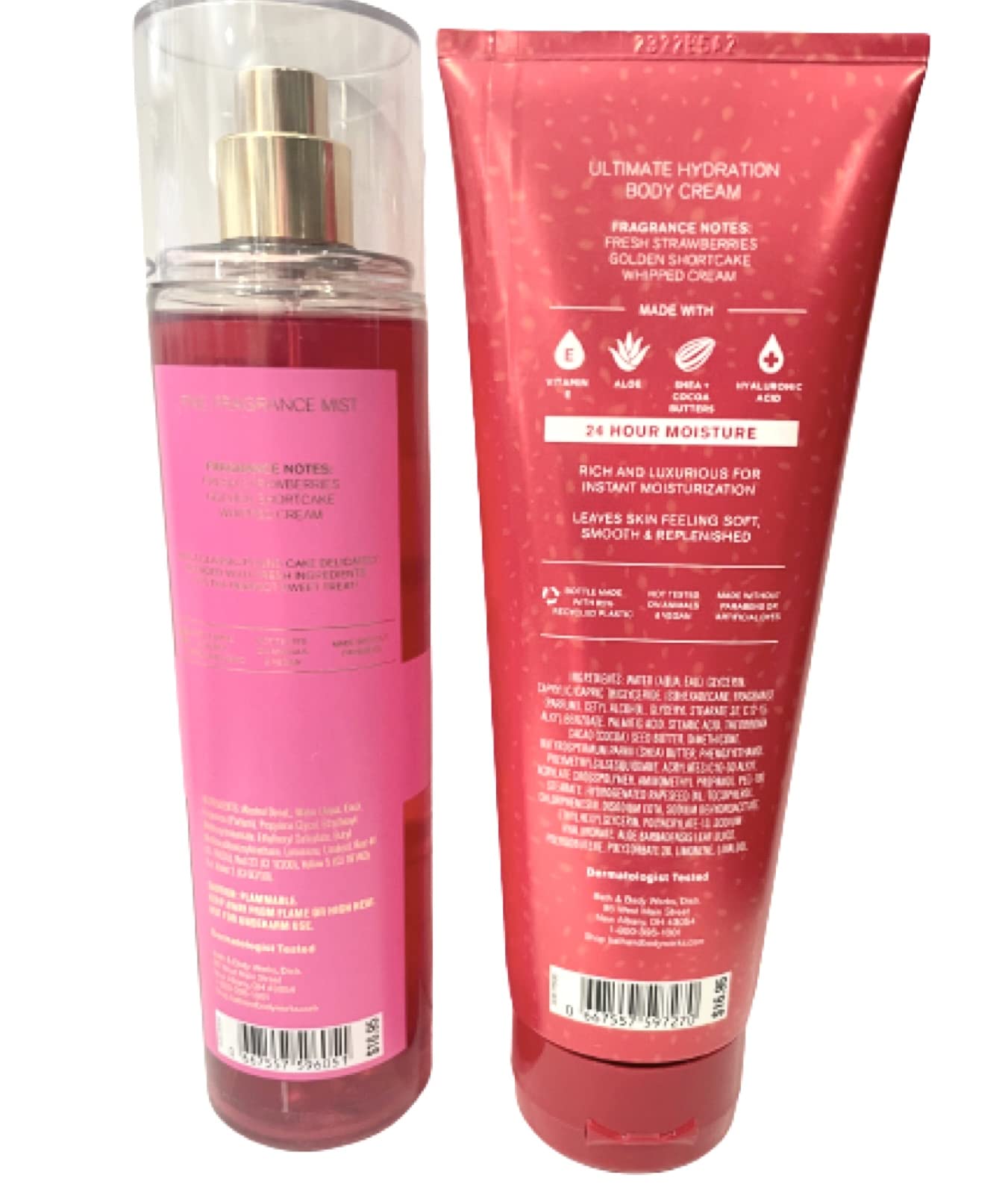 Bath & Body Works Strawberry Pound Cake creme hydratante ultime pour nourrir la peau