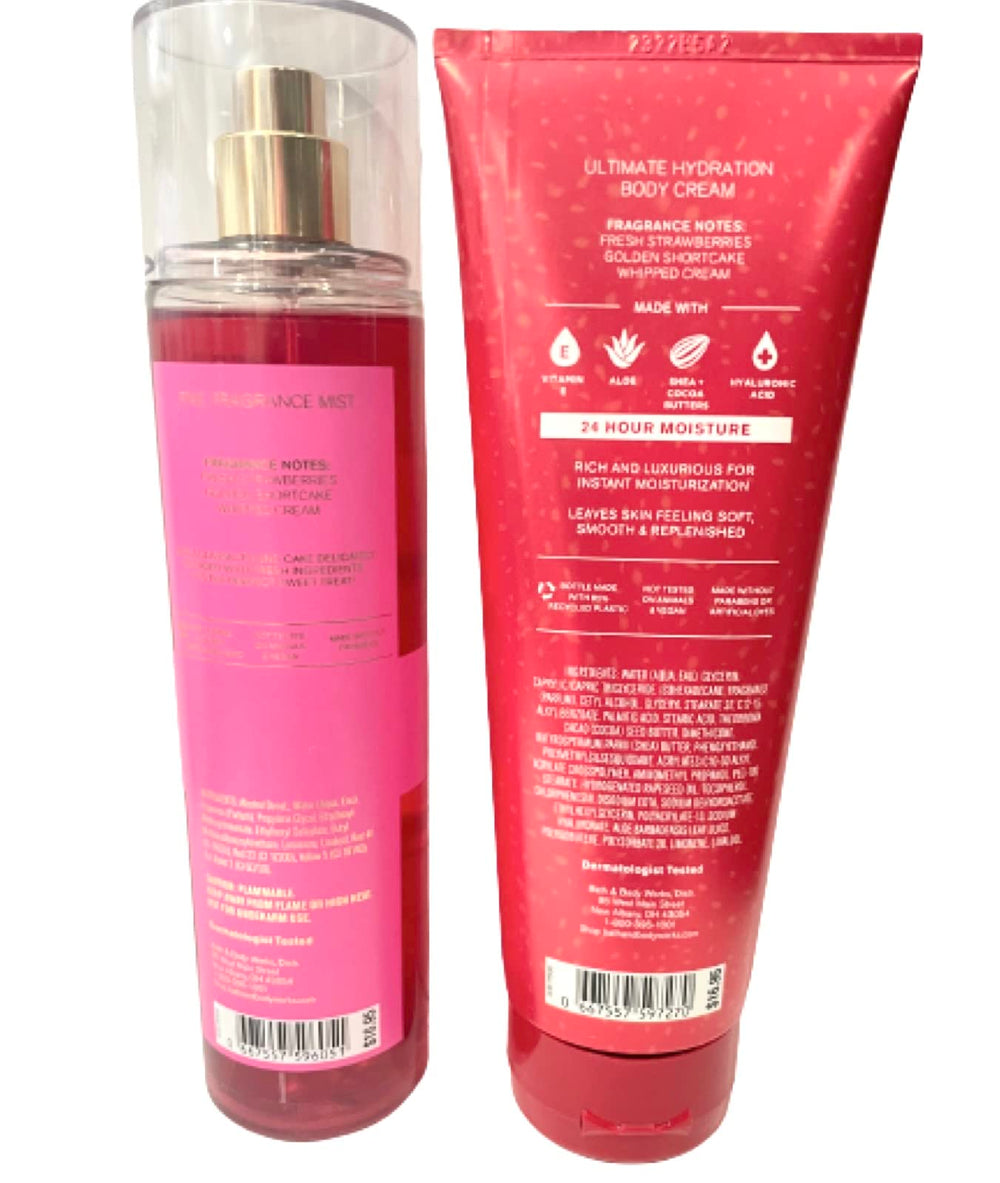 Bath & Body Works Strawberry Pound Cake creme hydratante ultime pour nourrir la peau