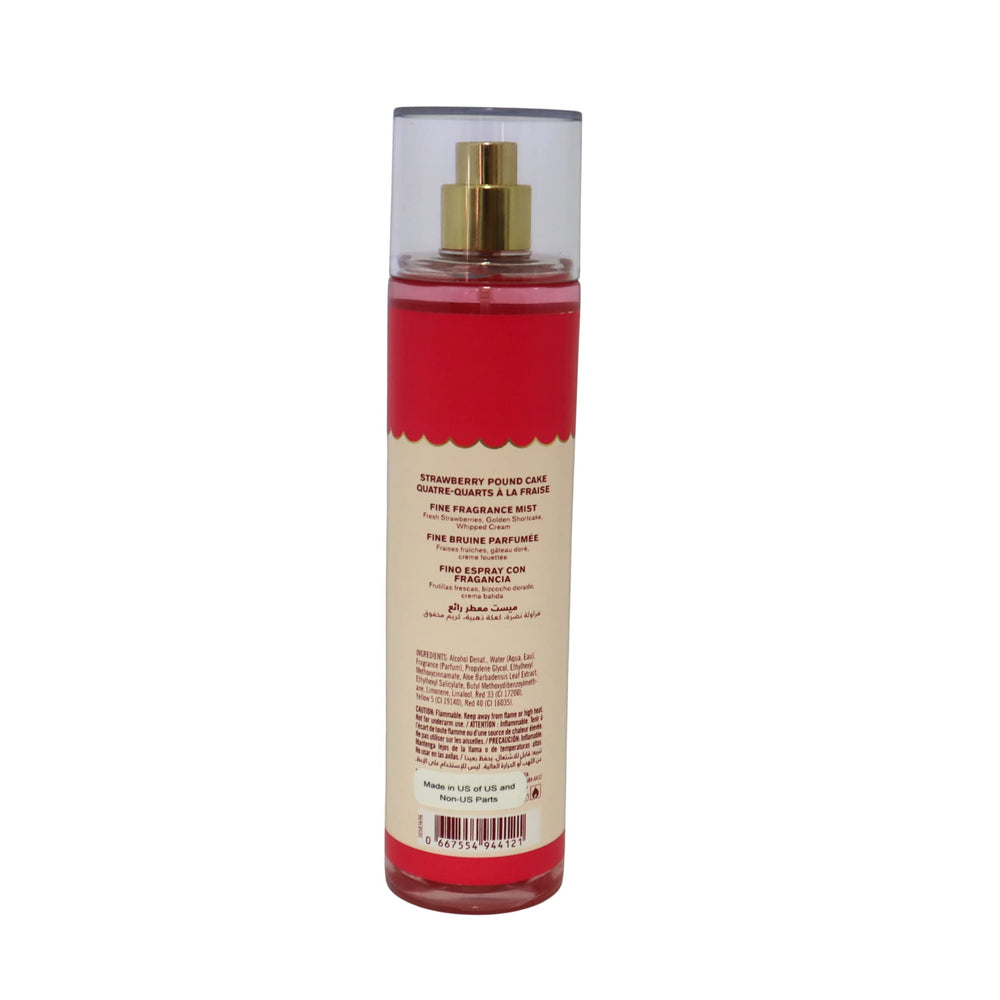 Bath & Body Works Strawberry Pound Cake Mist, emballage-variable reflétant l’élégance du parfum gourmand.