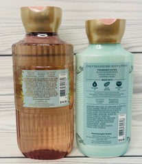 Bath & Body Works Sweetest Song set: duo soins hydratants pour la peau.