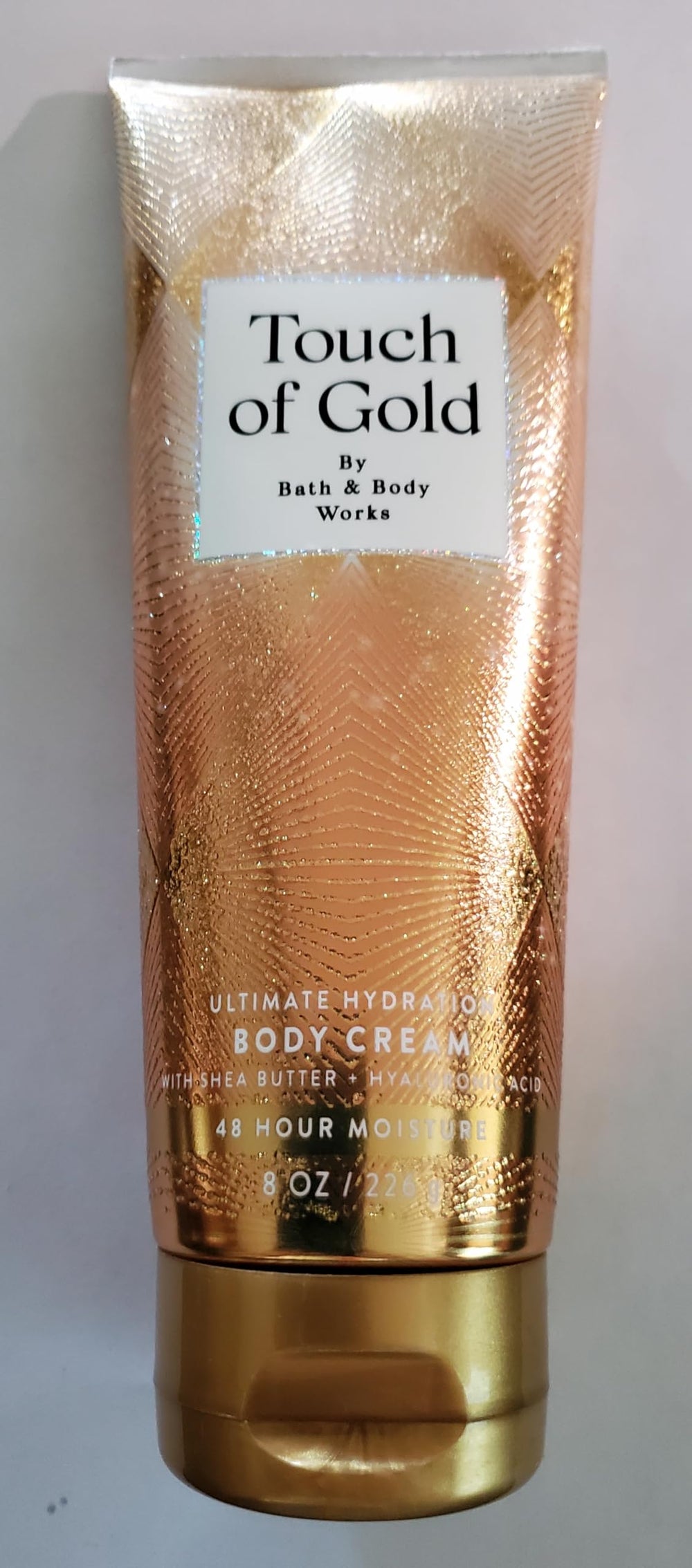 Bath & Body Works Touch of Gold – crème onctueuse prête à être appliquée pour hydrater la peau.