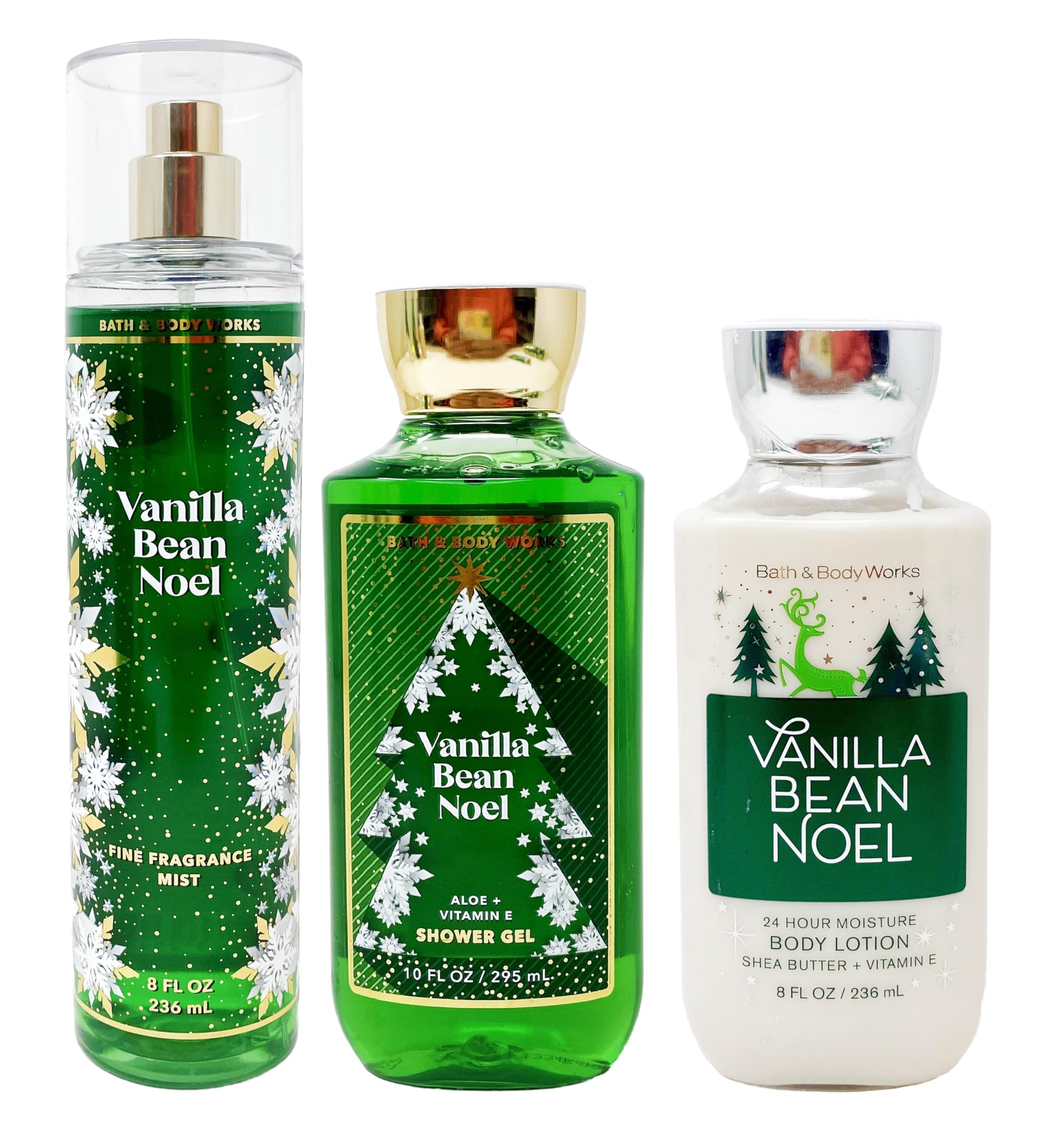 Bath & Body Works Vanille Bean Noel Gel Douche, parfum doux et hydratant.