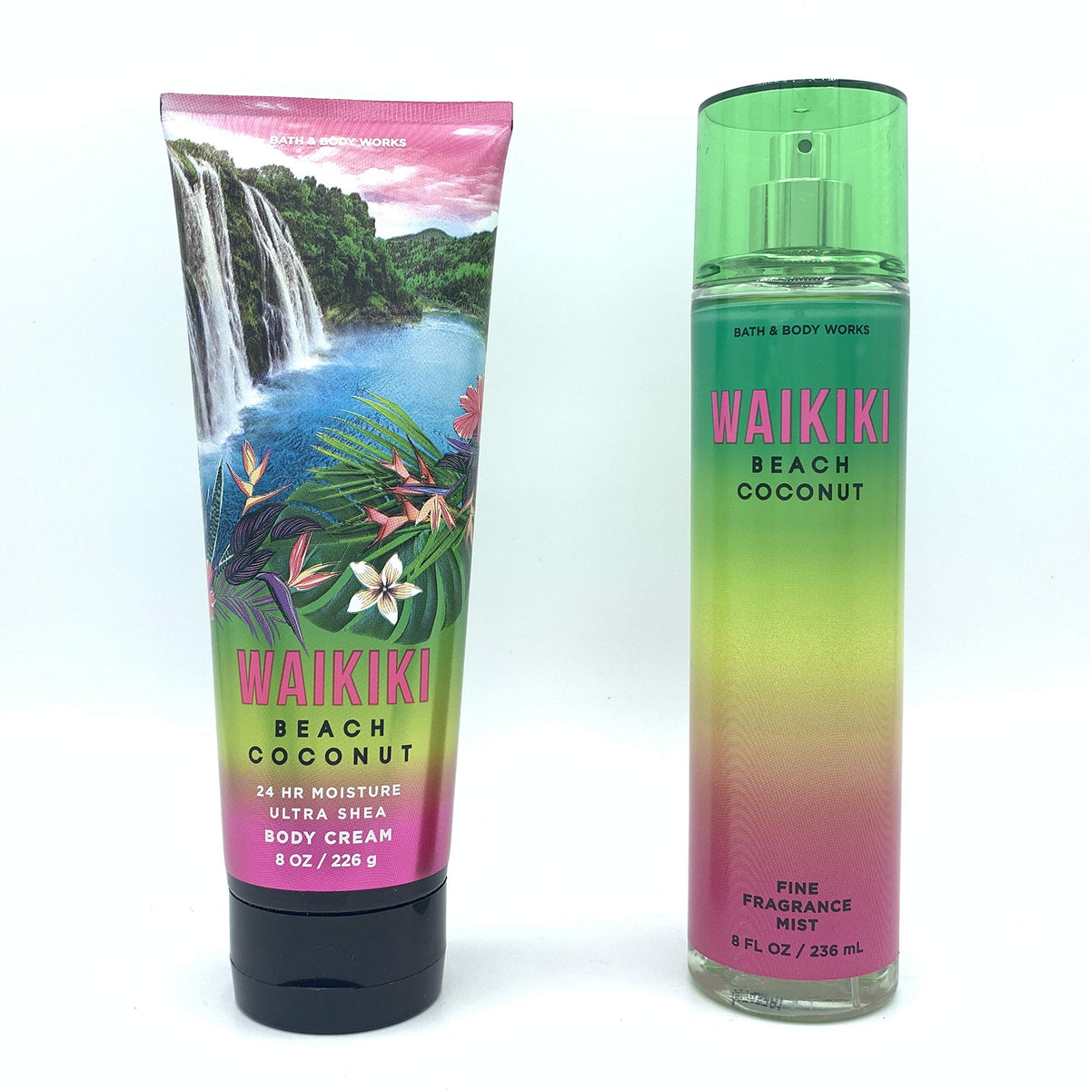 Crème pour le corps Bath & Body Works Waikiki Beach Coconut, hydratation riche pour peau douce.