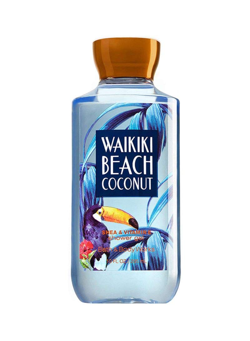 Bath & Body Works Waikiki Beach Coconut – bouteille du gel douche, hydratant et parfumé