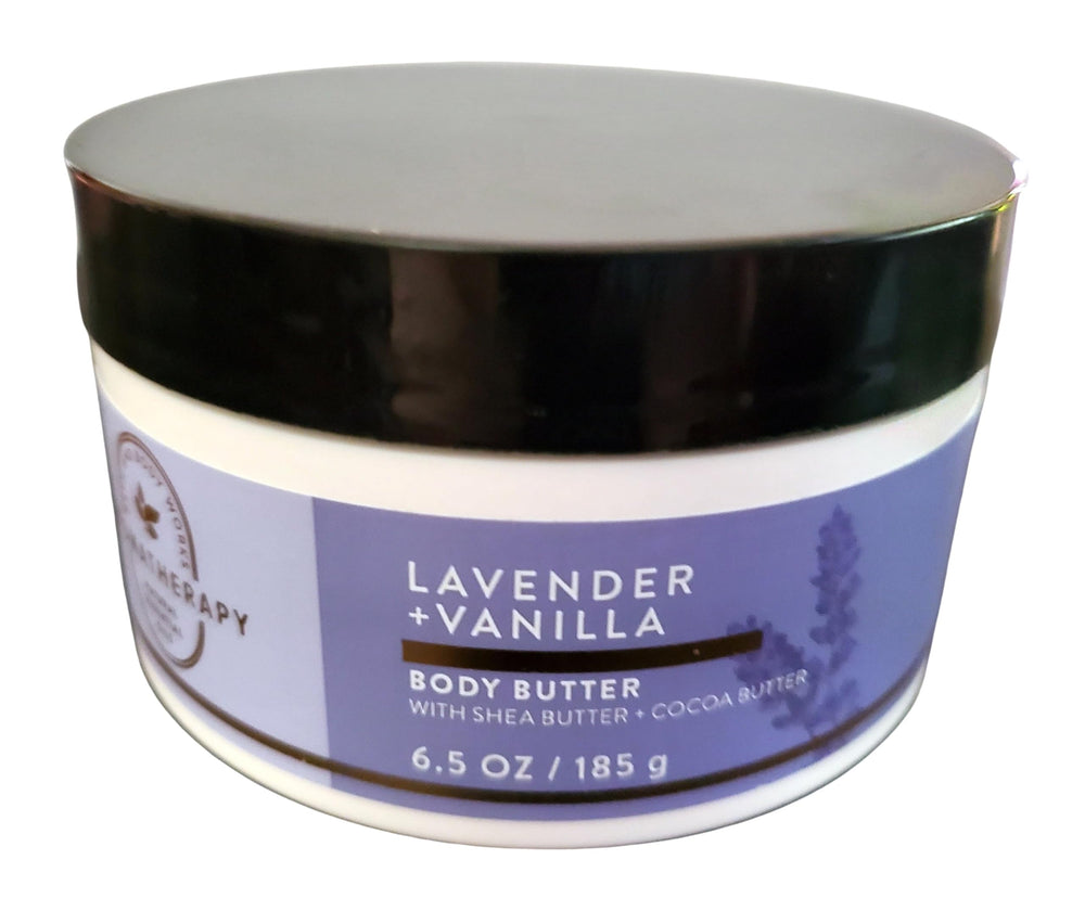 Bath & Body Works crème-corps lavande vanille dans pot, hydratation longue durée