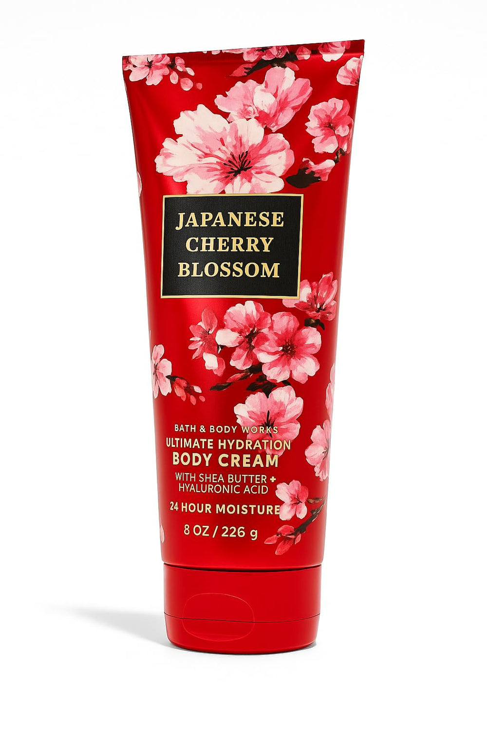 Bath & Body Works Japanese Cherry Blossom – bouteille crème corps, hydratation 24h et parfum floral.