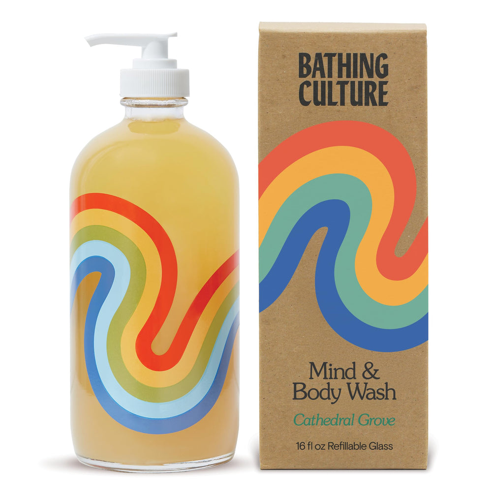 Bathing Culture – Bouteille douche biodégradable avec parfum Cathedral Grove.