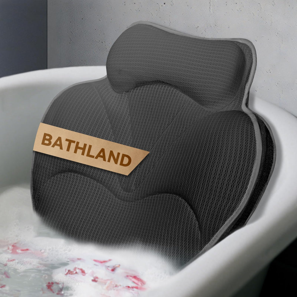 Bathland oreiller baignoire grand-format pour maintien confortable et détendu.