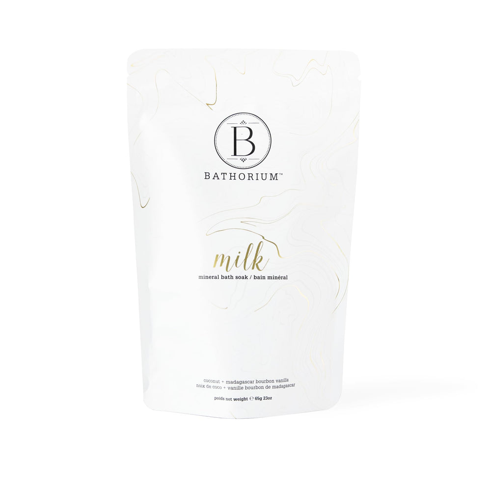 Bathorium bain-lait-mineral-coco: hydratation riche pour peaux sensibles.
