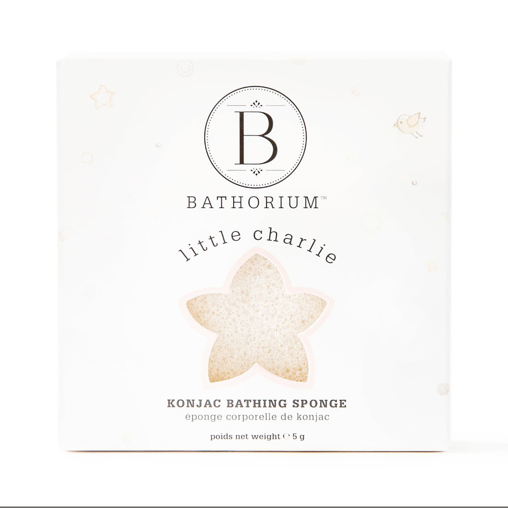 Bathorium Little Charlie Konjac: éponge bébé douce pour peau sensible