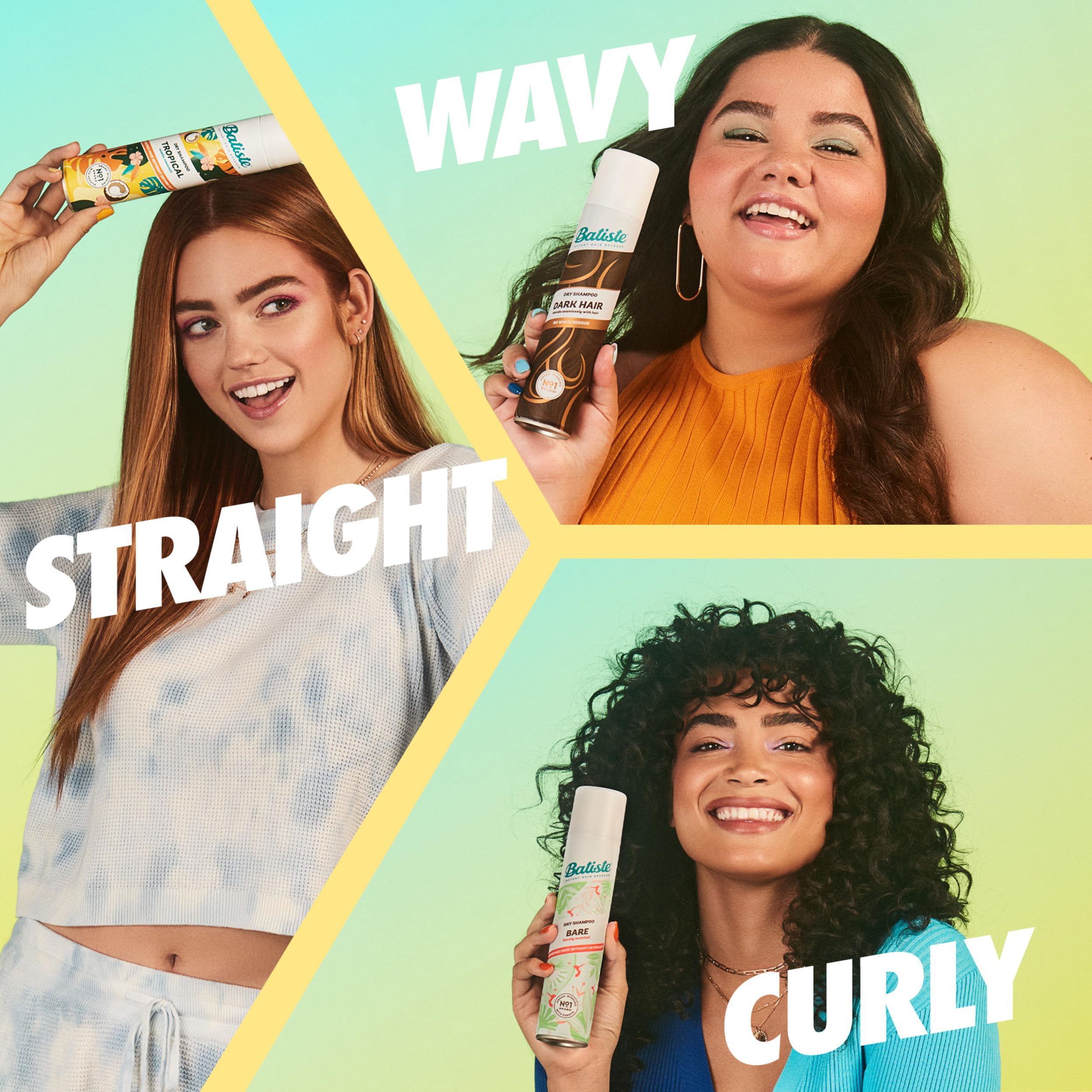 Batiste Blonde texture et volume: cheveux paraissant plus épais.
