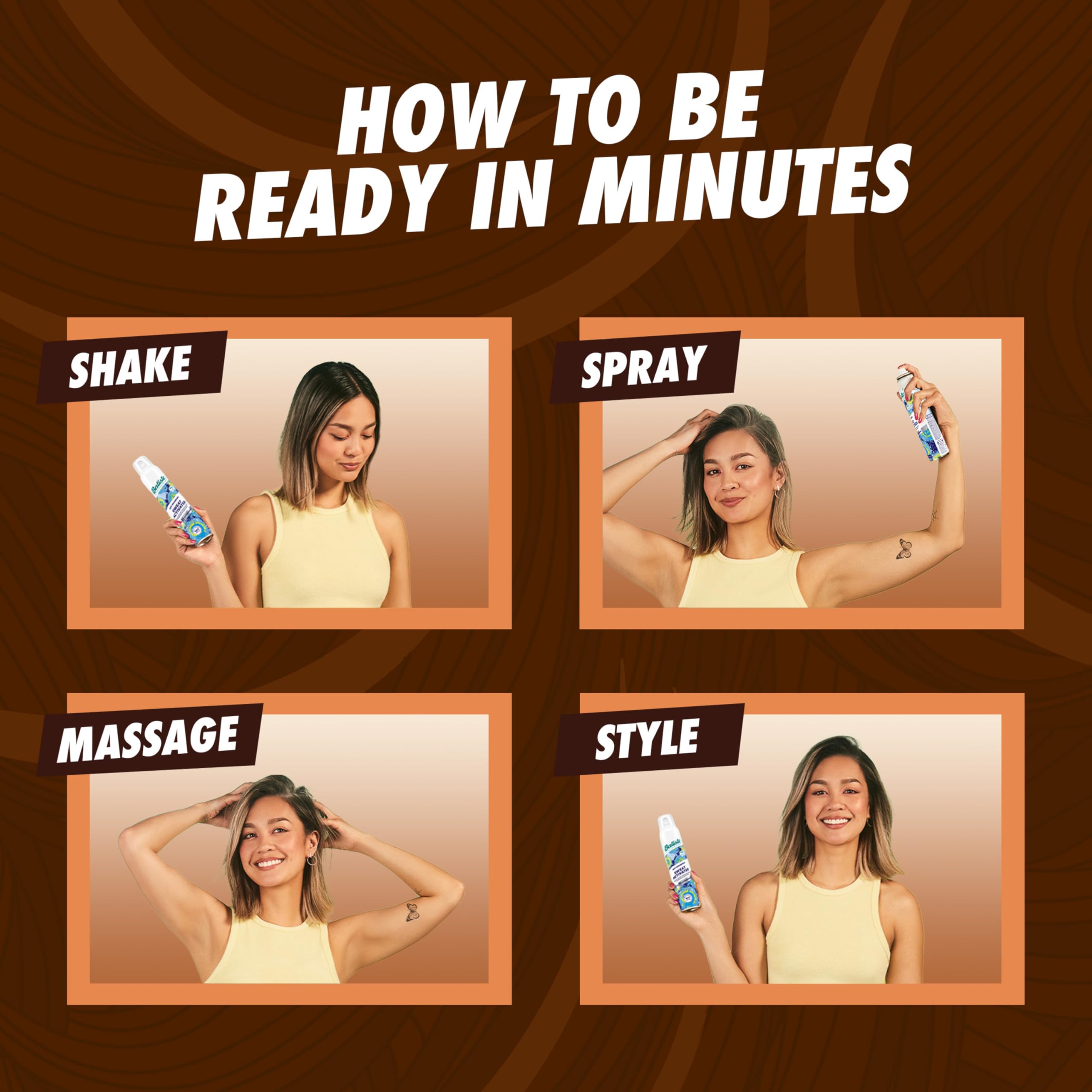 Batiste Divine Dark – cheveux frais et propres entre les lavages.