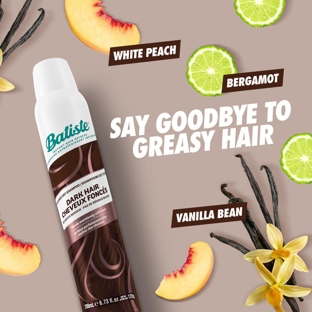 Batiste Divine Dark – résidu nul sur les cheveux foncés.