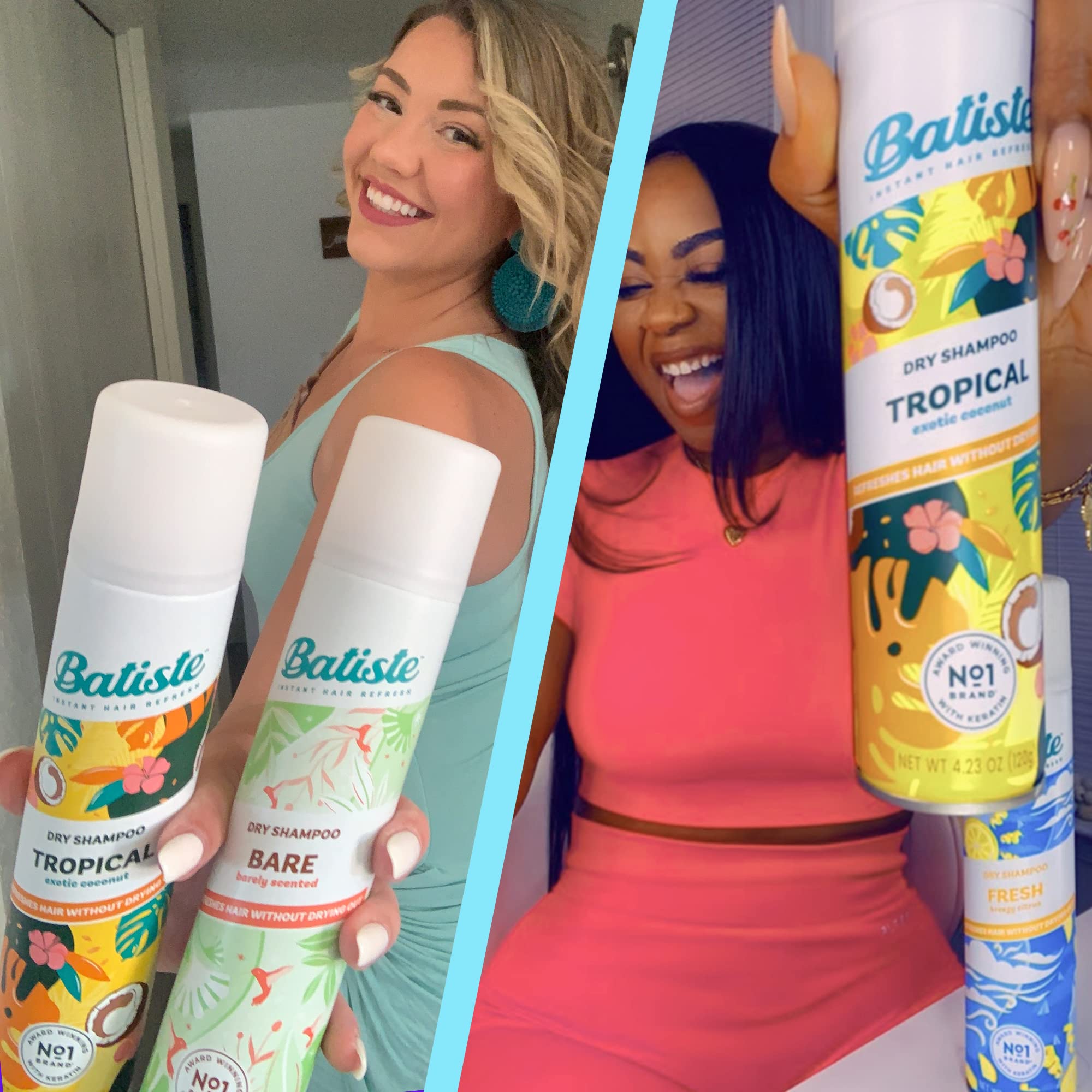 Batiste Shampoing sec frais, utilisation entre les lavages pour un aspect frais.