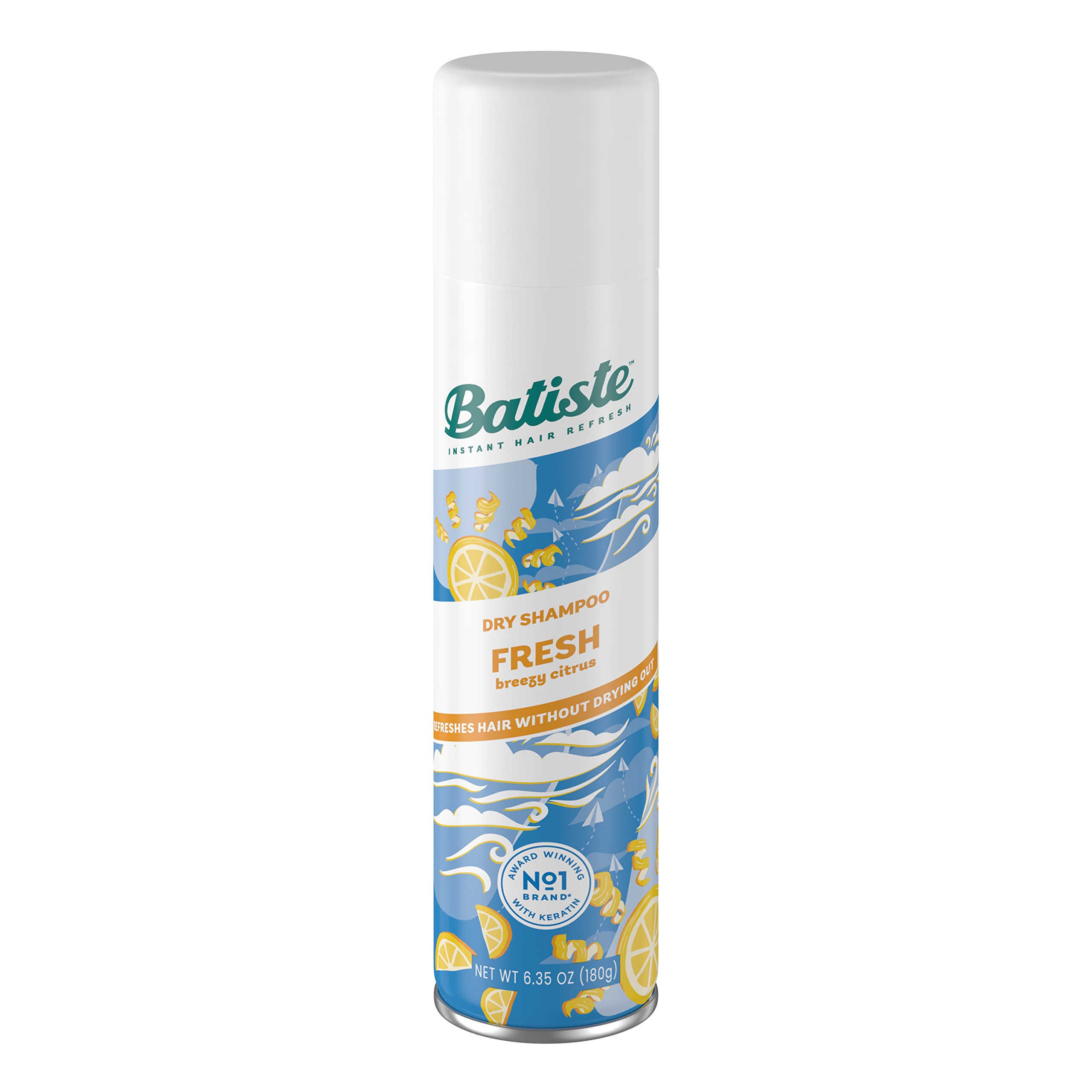 Batiste Shampoing sec frais, bouteille prête à rafraîchir les racines sans eau.
