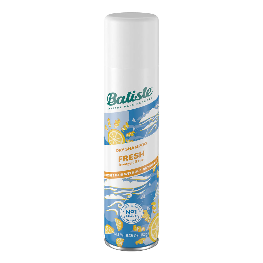Batiste Shampoing sec frais, bouteille prête à rafraîchir les racines sans eau.