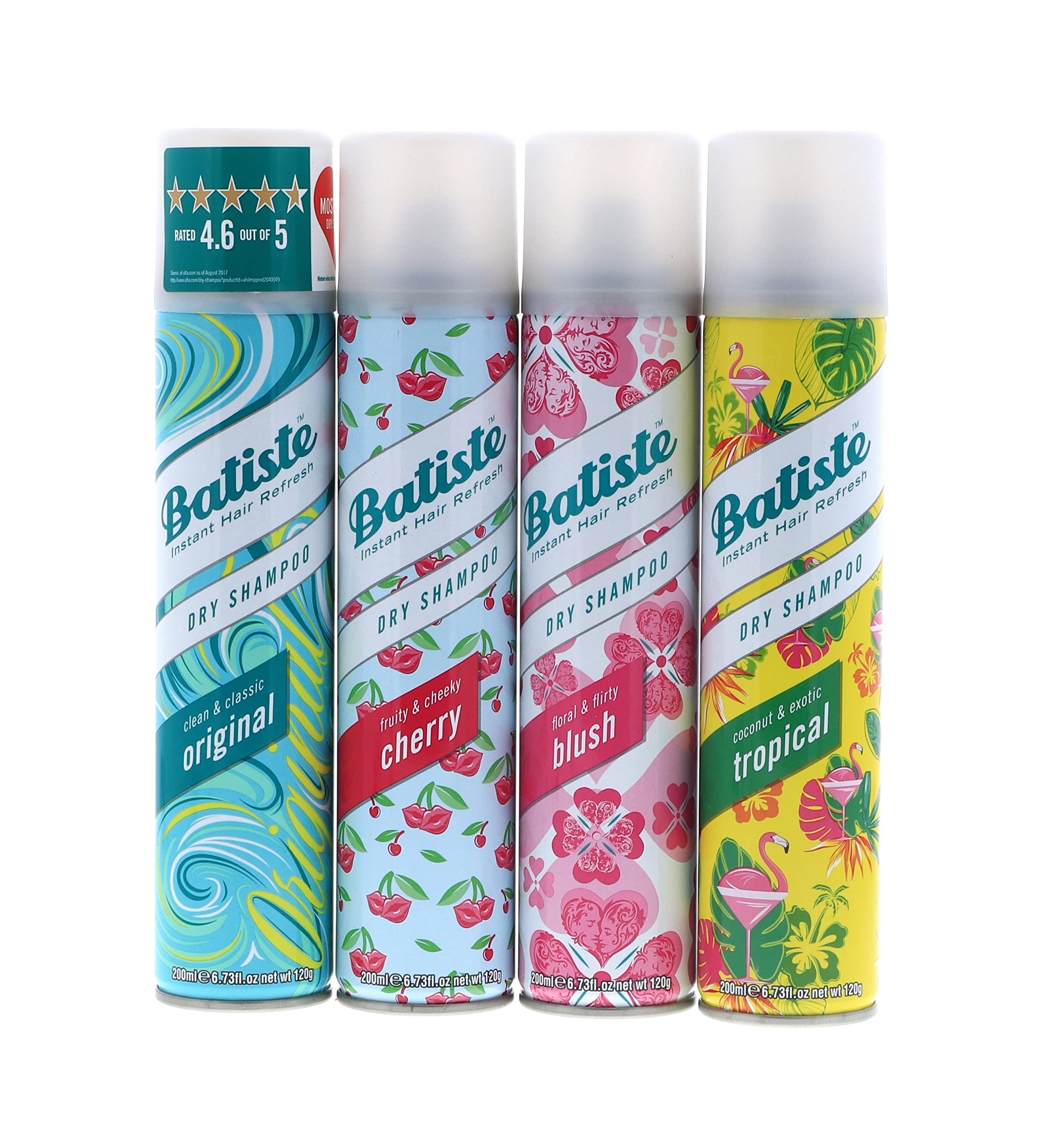 Batiste Original : flacon de shampoing sec pour rafraîchir rapidement les cheveux.