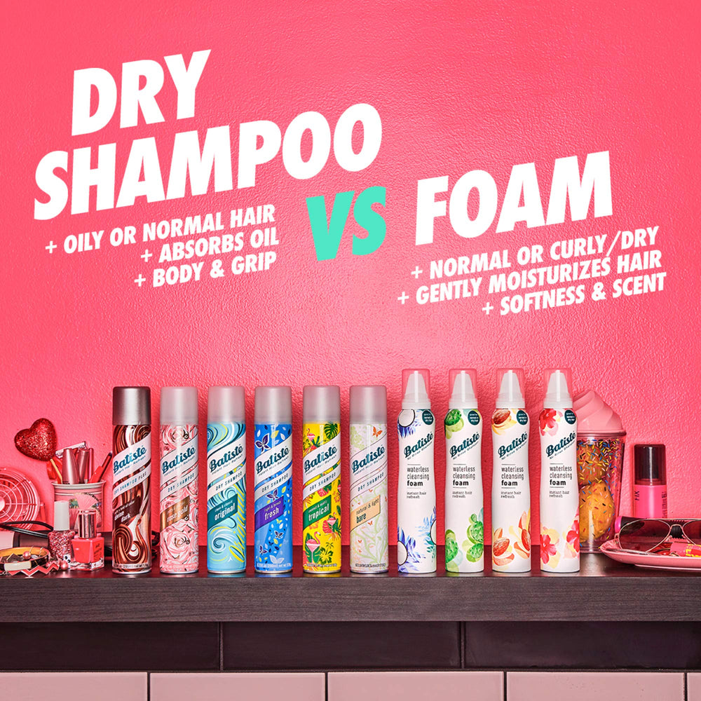 Rafraîchissement rapide entre lavages pour cheveux légers et frais.