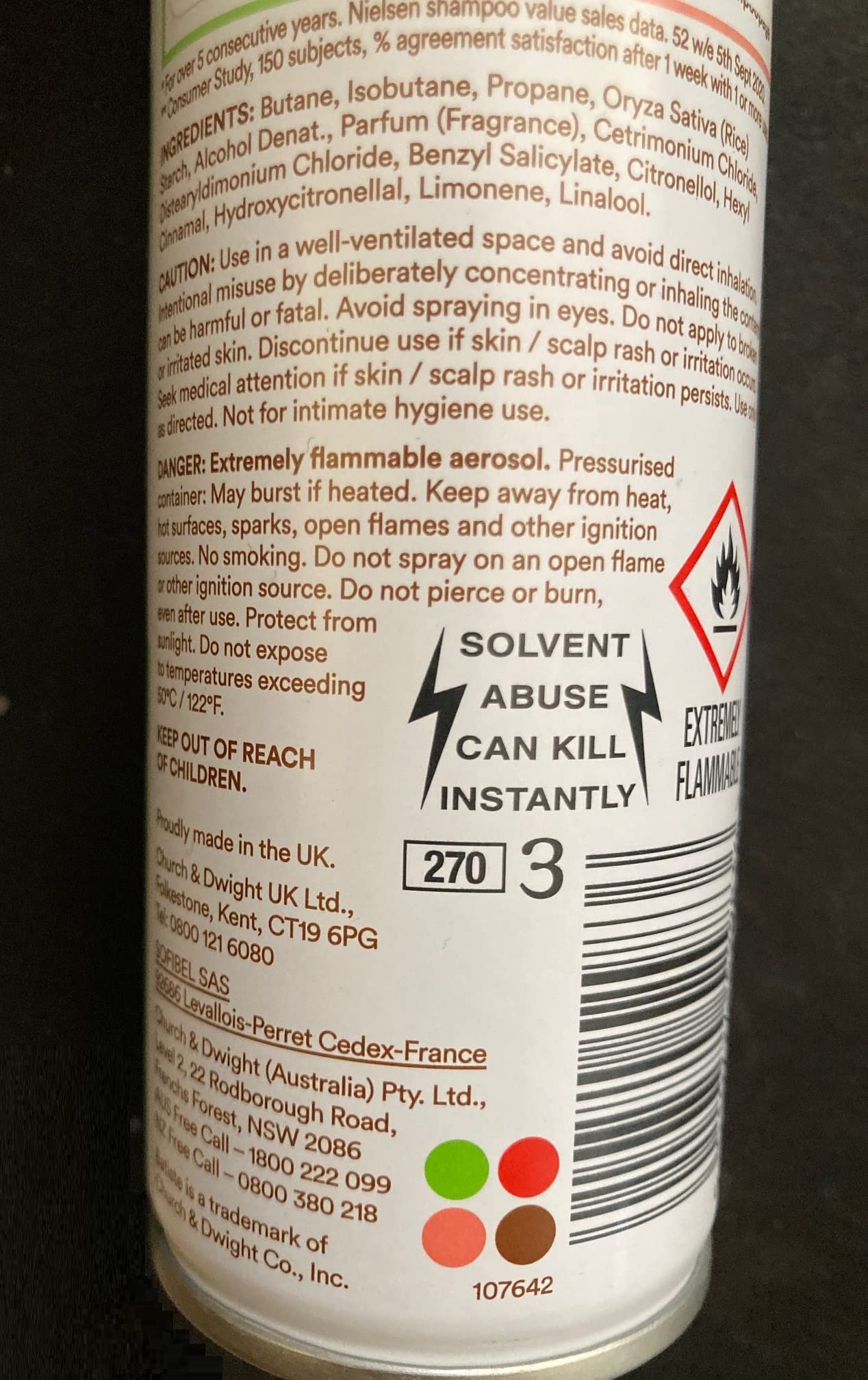 Batiste shampoing sec Bare – solution rapide pour les matins pressés.