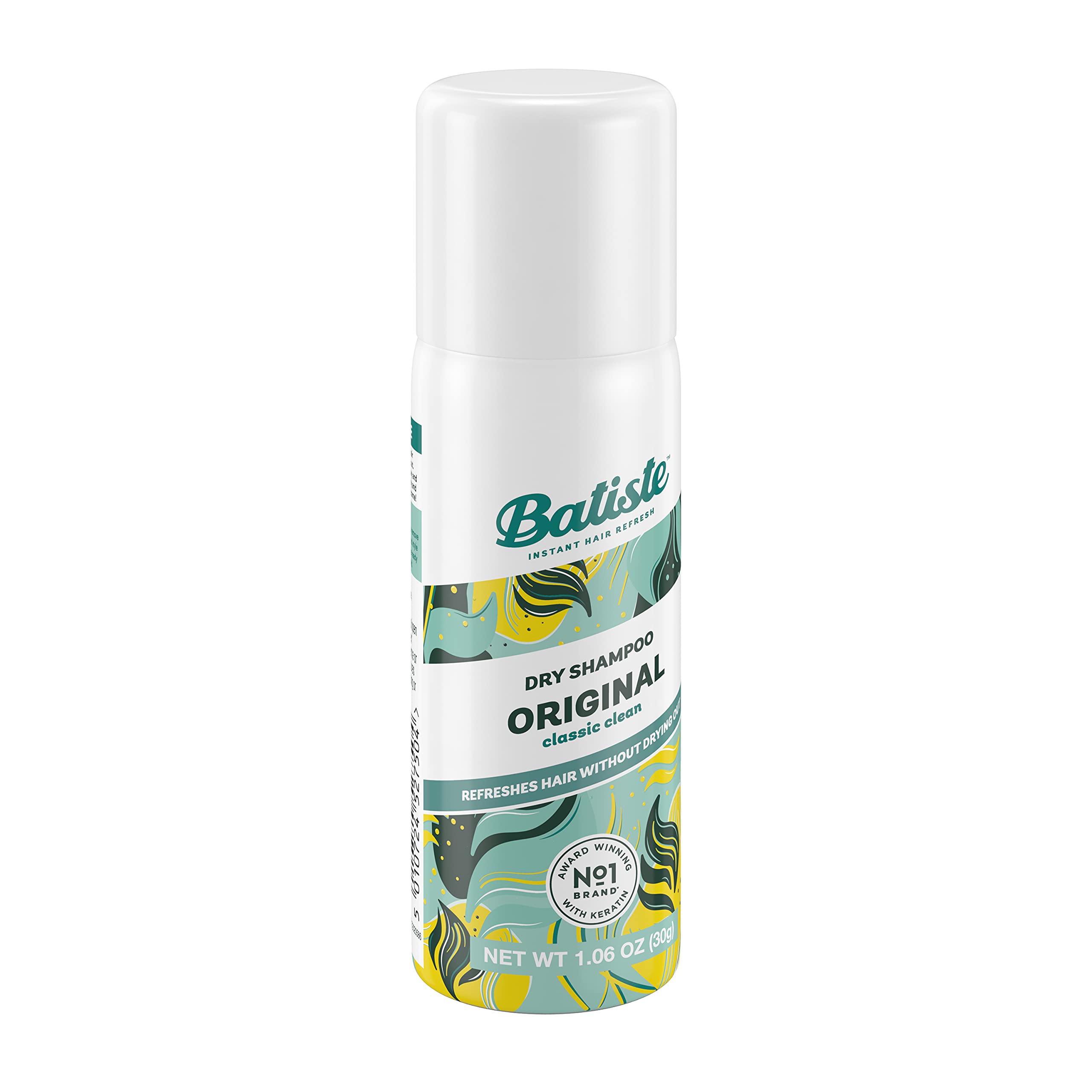 Batiste Shampoing Sec Original, cheveux propres et brillants après utilisation
