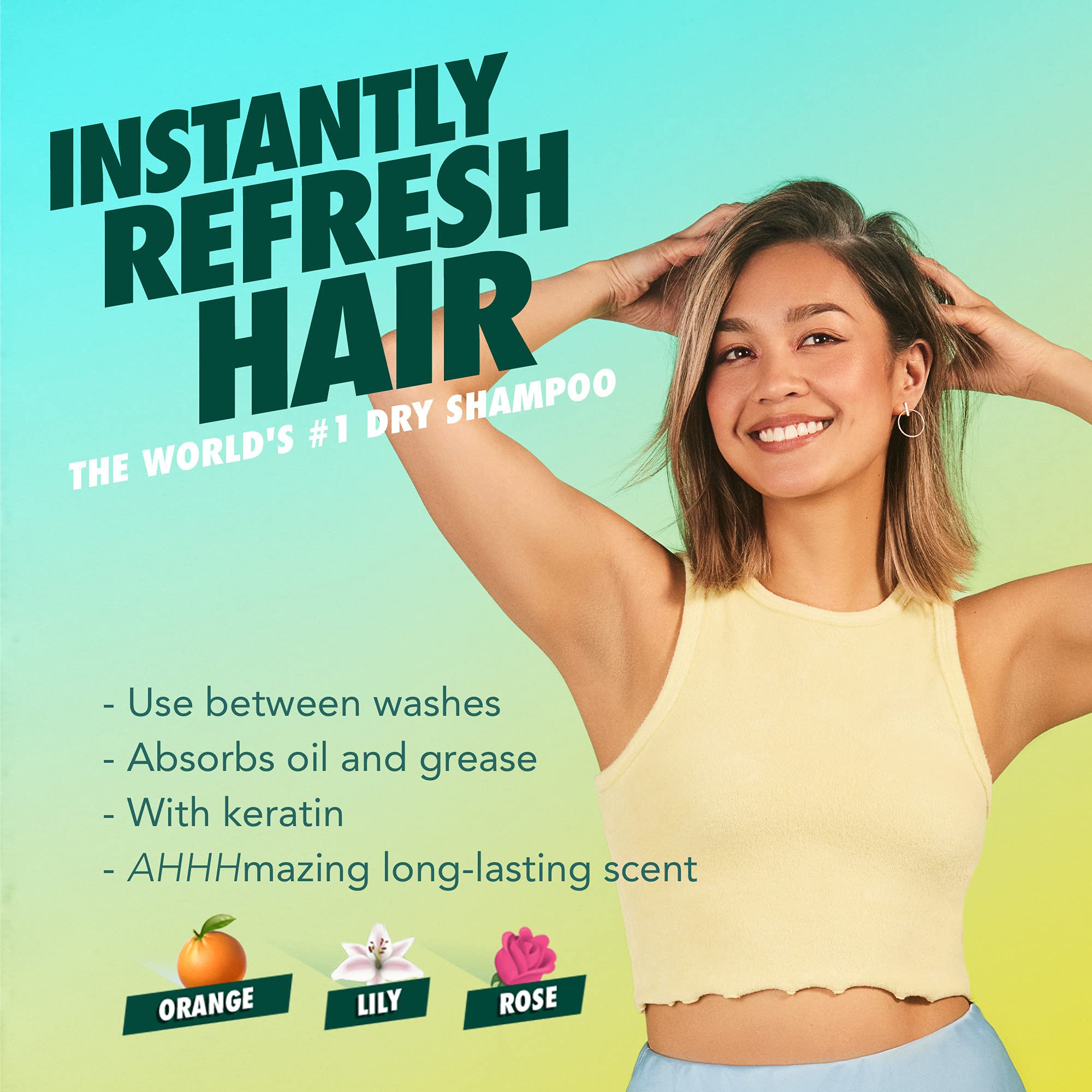 Batiste Shampoing Sec Original – spray précis pour une application facile.