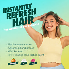 Batiste Shampoing Sec Original – spray précis pour une application facile.