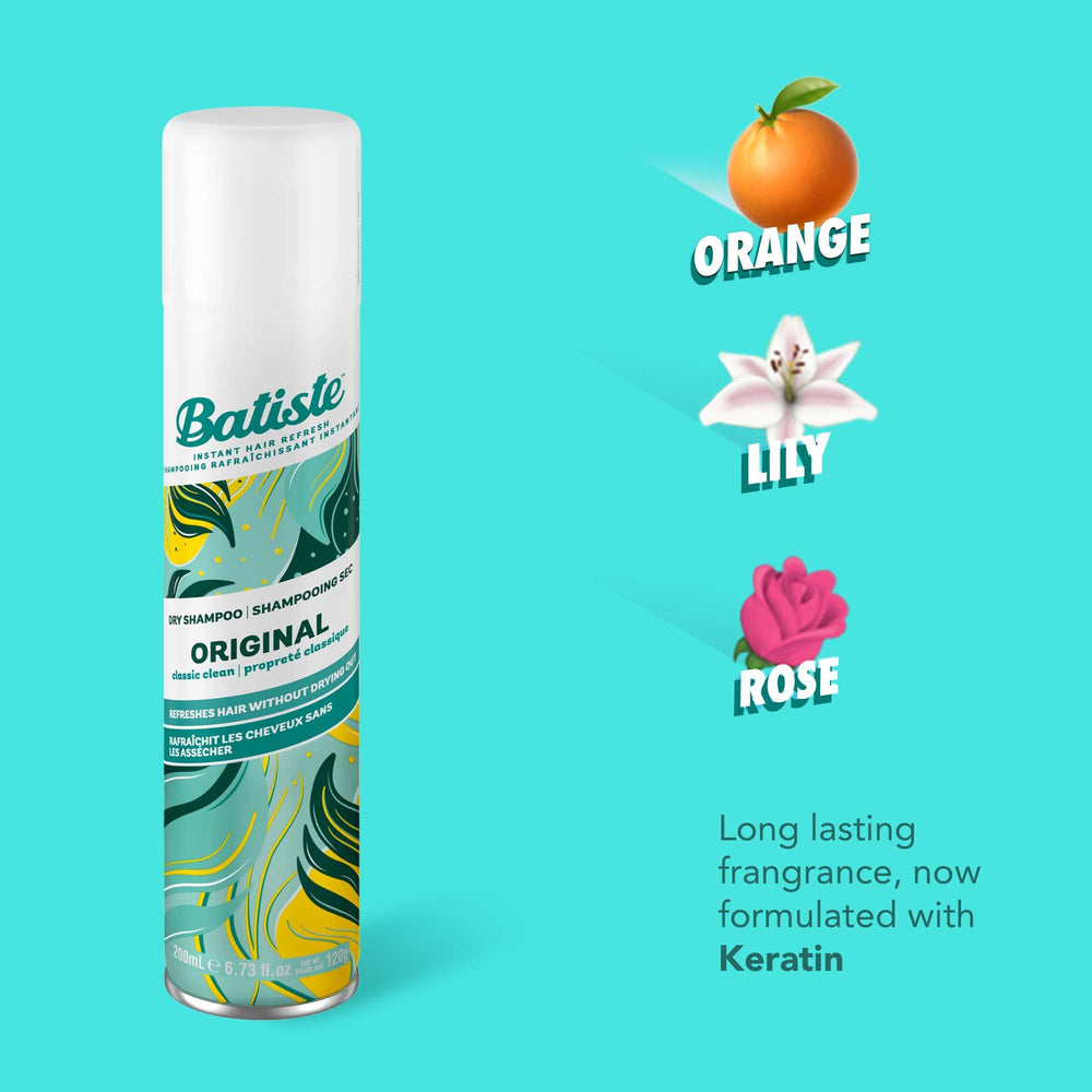 Batiste Shampoing Sec Original — usage entre les lavages pour gagner du temps.