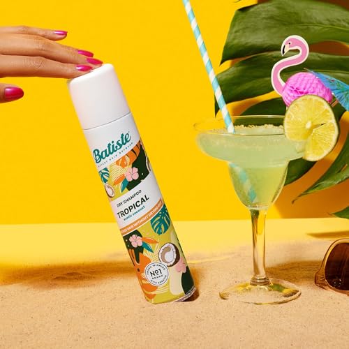 Batiste Shampoing-sec Tropical — parfum durable sans surcharger les cheveux.