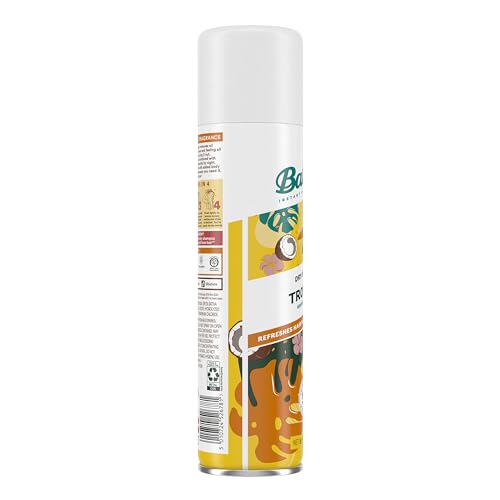 Batiste Shampoing-sec Tropical — format compact et pratique à transporter.