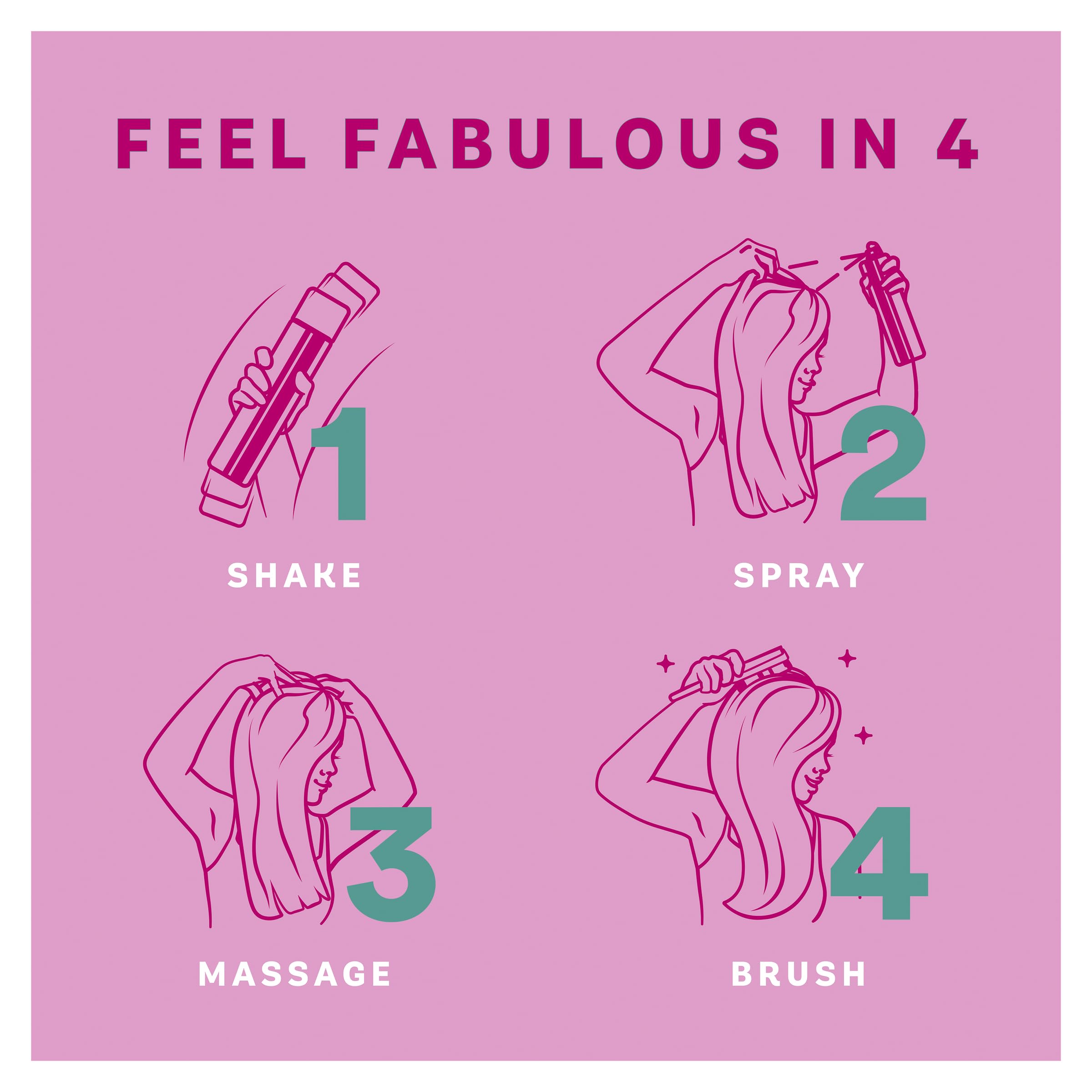 Batiste Shampooing Sec Blush, application rapide en quelques secondes
